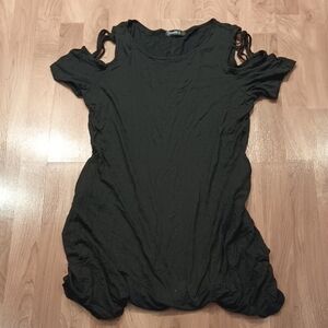 Stylish Black Cold Shoulder Women's Top